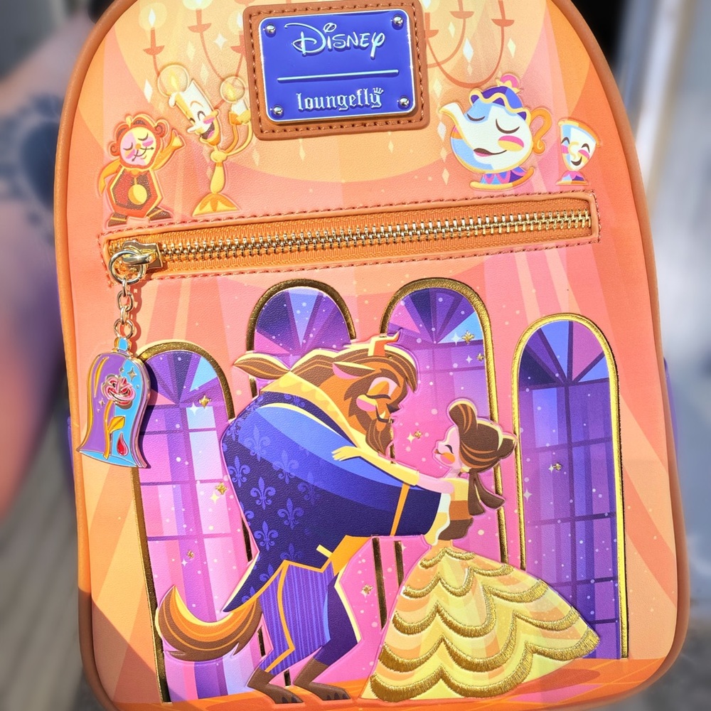 Beauty and the Beast Loungefly mini backpack